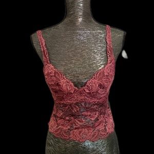 Cotton Club Bordeaux Burgundy Bustier Set 36D Underwired Made In Italy Designer